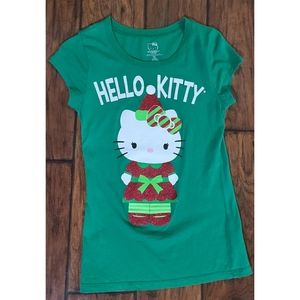 Juniors Medium Hello Kitty Holiday T-Shirt